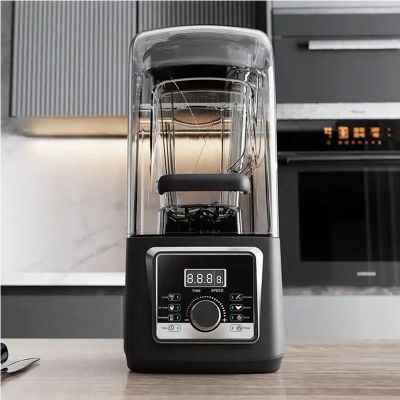 Vosco HS-214CG Pro Gürültü Önleyici Kapaklı Dijital Bar Blender, 4 L, 1600 W, Siyah - Görsel 3