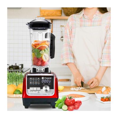 Vosco VHS-206C Pro Dijital Buz Kırıcı Bar Blender, 2 L, 1600 W, Kırmızı - Görsel 2
