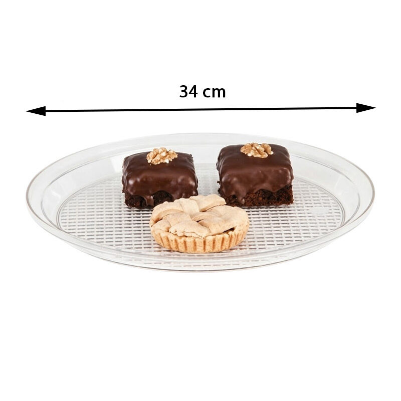 Zicco ZCP-169 Polikarbon Yuvarlak Teşhir Tepsisi, 34 cm - Görsel 2