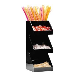 Zicco ZCP-814 Çok Amaçlı Akrilik Teşhir Standı, 3 Katlı, 20x20x48 cm
