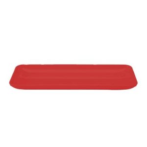 Zicco K-2028 Melamin Dikdörtgen Teşhir Tabağı, 21x51x4 cm, Kırmızı