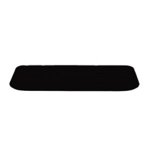 Zicco K-2028 Melamin Dikdörtgen Teşhir Tabağı, 21x51x4 cm, Siyah