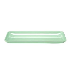Zicco K-2028 Melamin Dikdörtgen Teşhir Tabağı, 21x51x4 cm, Yeşil