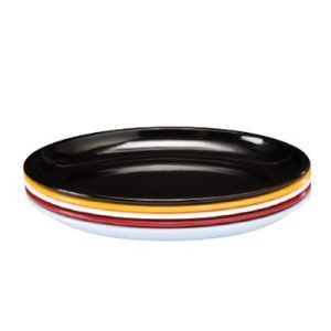 Zicco K-2036 Oval Melamin Teşhir Tabağı, 48x34x5.5 cm, Kırmızı