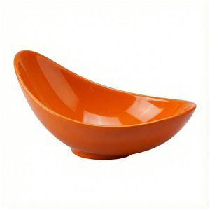 Zicco K-2048 Melamin Teşhir Kasesi, 36x22x11-17 cm, Turuncu
