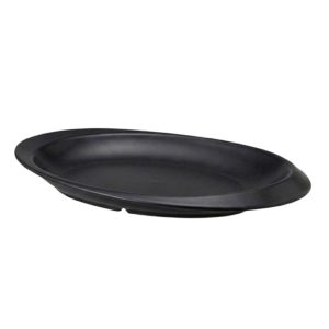 Zicco K-2200 Melamin Kayık Model Teşhir Tepsisi, 26x40x4 cm, Siyah