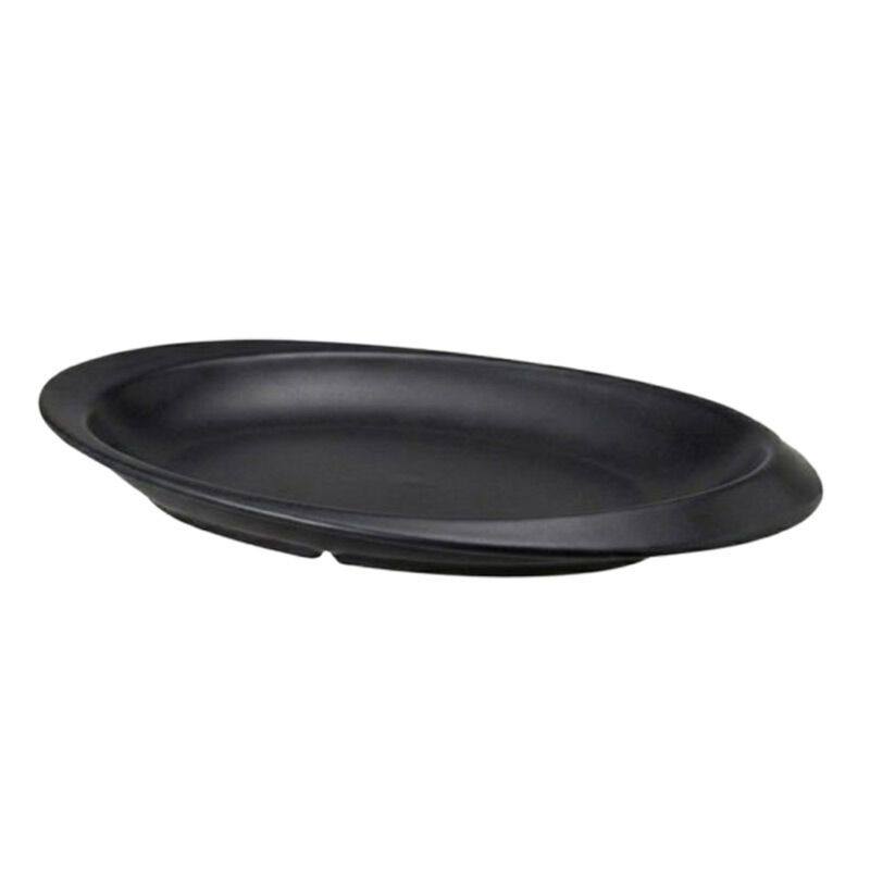 Zicco K-2200 Melamin Kayık Model Teşhir Tepsisi, 26x40x4 cm, Siyah