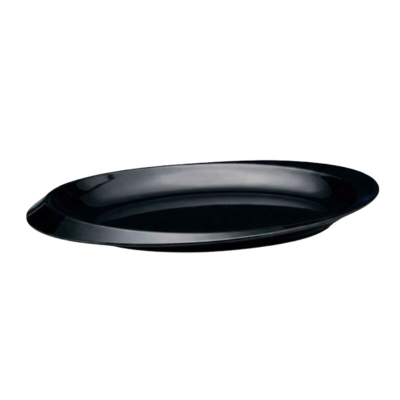Zicco K-2250 Melamin Kayık Model Teşhir Tepsisi, 31x47x4 cm, Siyah