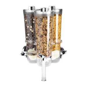 Zicco ZCP-841 Akrilik Standlı Döner Cornflakes Aleti, 3'lü, 23x23x42 cm