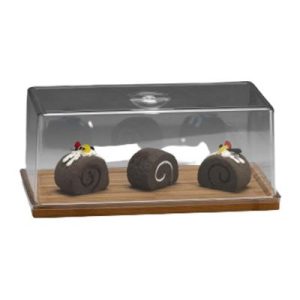 Zicco ZCP-852 Polikarbon Kapaklı Bambu Fanus,18x35x15 cm