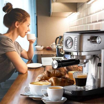 Ariete 1381/10 Moderna Slim Espresso Kahve Makinesi, Krom - Görsel 6
