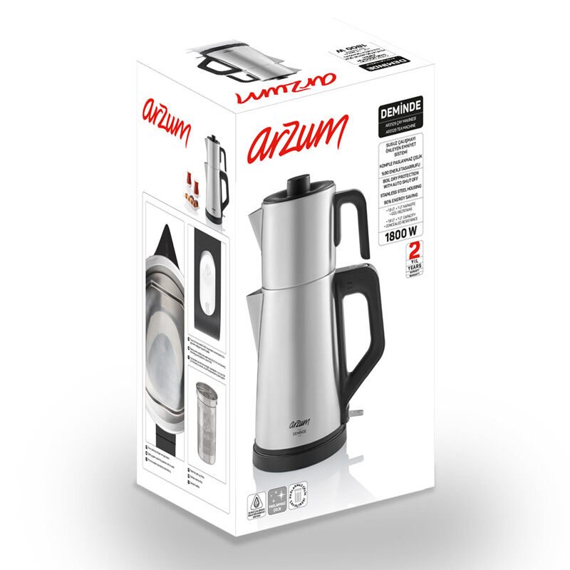 Arzum AR3129 Deminde Çay Makinesi, Inox - Görsel 10