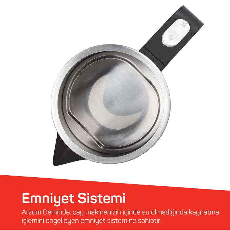 Arzum AR3129 Deminde Çay Makinesi, Inox - Görsel 7