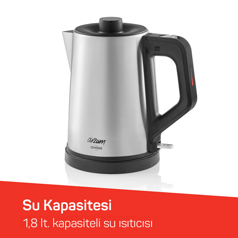 Arzum AR3129 Deminde Çay Makinesi, Inox - Görsel 4