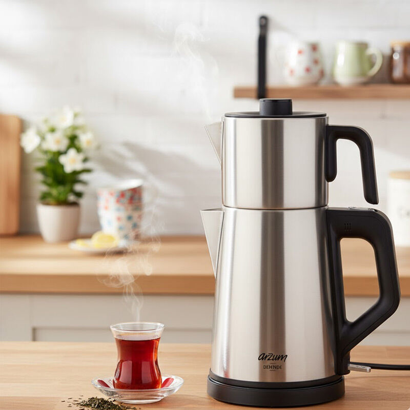 Arzum AR3129 Deminde Çay Makinesi, Inox - Görsel 2