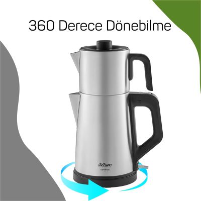 Arzum AR3129 Deminde Inox Çay Demleme Makinesi - Görsel 6