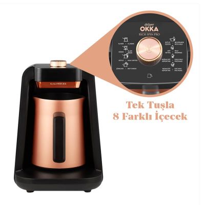 Arzum OK0020 Okka Rich Spin Pro Türk Kahvesi Makinesi, Bakır - Görsel 2