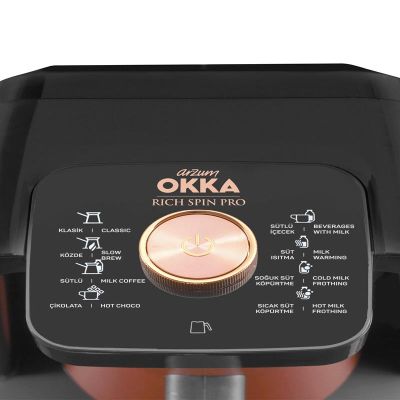 Arzum OK0020 Okka Rich Spin Pro Türk Kahvesi Makinesi, Bakır - Görsel 5