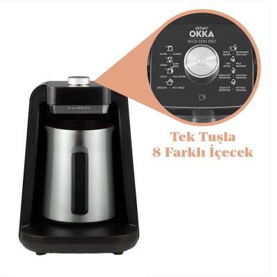 Arzum OK0020 Okka Rich Spin Pro Türk Kahvesi Makinesi, Krom - Görsel 2