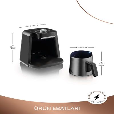 Arzum OK0020 Okka Rich Spin Pro Türk Kahvesi Makinesi, Krom - Görsel 4