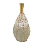 Biradlı Groovy GRV-11241 Dekoratif Metal Vazo, 28.5x12.5x64.5 cm