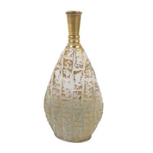 Biradlı Groovy GRV-11241 Dekoratif Metal Vazo, 28.5x12.5x64.5 cm
