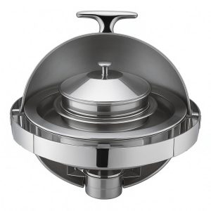 Biradlı Groovy GRV-3012 Roll Top Çorbalık Üst Chafing Dish, Jel Yakıtlı