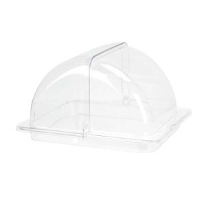 Biradlı Groovy GRV-79-T GN 1/2 Rolltop Polikarbon Tepsili Gastronorm Fanus, 33x27x16 cm