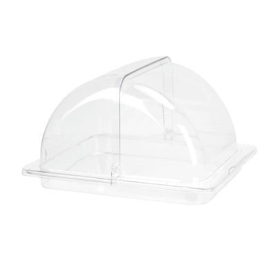 Biradlı Groovy GRV-79-T GN 1/2 Rolltop Polikarbon Tepsili Gastronorm Fanus, 33x27x16 cm