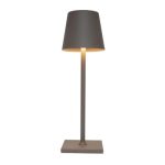 Biradlı Groovy GRV-814 Şarj Edilebilir Masa Lambası, 9.5x30 cm, Kahverengi