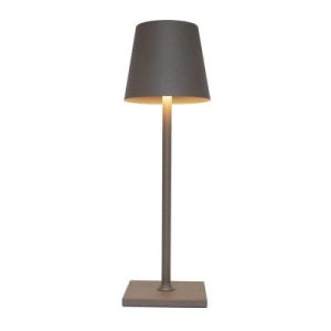 Biradlı Groovy GRV-814 Şarj Edilebilir Masa Lambası, 9.5x30 cm, Kahverengi