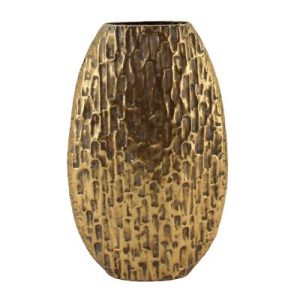Biradlı Groovy GRV-81991 Dekoratif Metal Vazo, 30x9.5x49.5 cm