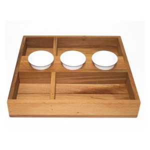 Biradlı Groovy GRV-CMB-01 Combo Ahşap Bölmeli Sunum Kasası, 30x29 cm