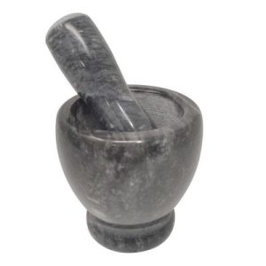 Biradlı Groovy GRV-HVN-01 Mermer Havan, 10.5x10.5x10.3 cm