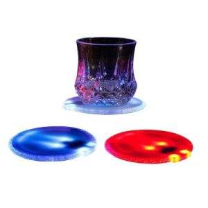 Biradlı Groovy GRV-LD Ledli Bardak Altlığı, 10x10 cm