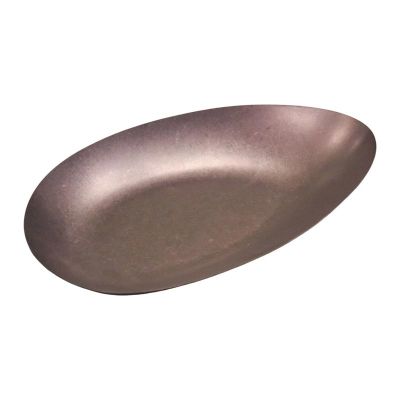 Biradlı Groovy GRV-R241001 Açık Büfe Retro Sunum Tabağı, 30x14.5x3.3 cm, Bakır