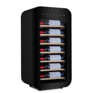 By Kitchen WC-22B1 Kayar Raflı Şarap Dolabı, Siyah