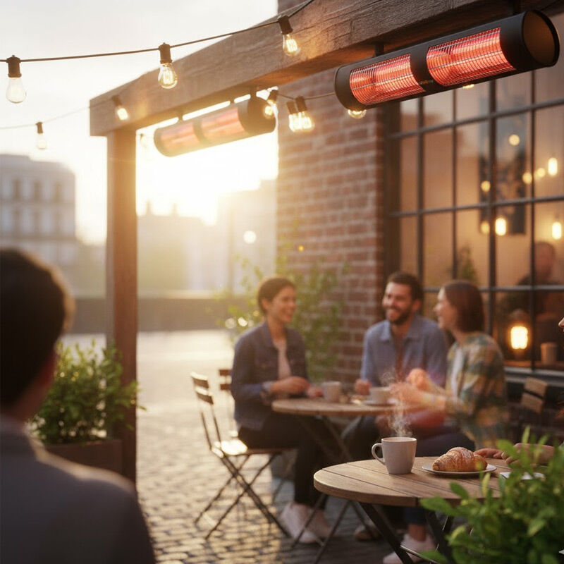 Cafesun Bright Cafe Tipi Isıtıcı, 2x2000 W, Siyah - Görsel 2