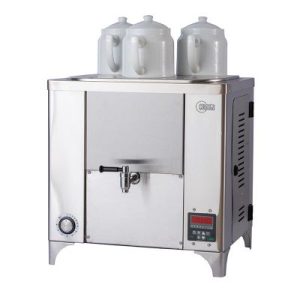 Çayista QGSE3I Qarabag Çay Makinesi, 3 Demlikli, 23 L, Elektrikli, Inox