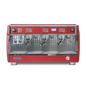 Dalla Corte Evo 2 Espresso Kahve Makinesi, 3 Gruplu, Kırmızı