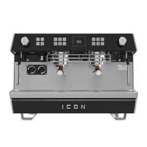 Dalla Corte Icon Espresso Kahve Makinesi, 2 Gruplu, Siyah Ceviz