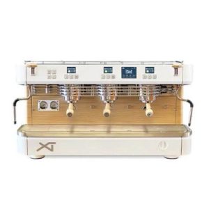 Dalla Corte XT Barista Espresso Kahve Makinesi, 3 Gruplu, Beyaz Meşe