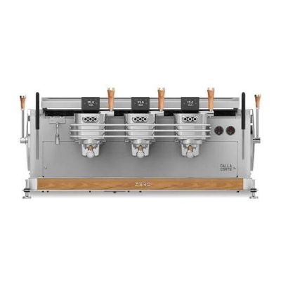 Dalla Corte Zero Barista Espresso Kahve Makinesi, 3 Gruplu, Beyaz Meşe