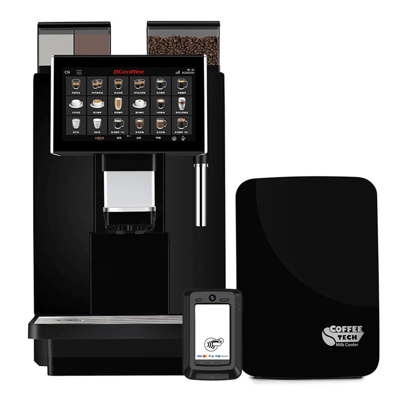 Dr.Coffee Coffee Zone Şebeke Bağlantılı Ödeme Sistemli Tam Otomatik Kahve Makinesi