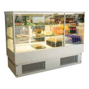 Ekofan Düz Camlı Self Servis Teşhir Ünitesi, 180 cm