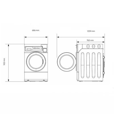 Electrolux Professional myPRO XL WE 1100P Çamaşır Kurutma Makinesi, 12 kg - Görsel 3