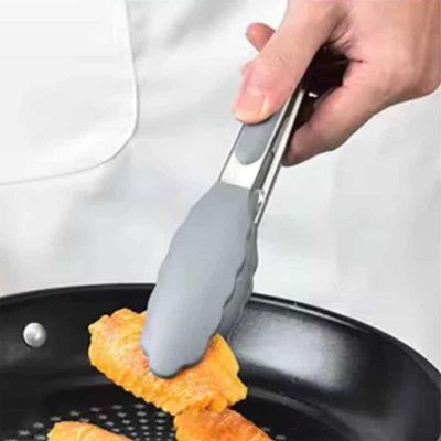 Epinox BMG-25 Silikon Barbekü Maşası, 25 cm, Gri - Görsel 2