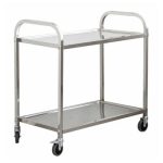 Epinox CAS-03 2 Katlı Paslanmaz Çelik Servis Arabası, 940x500x930 mm