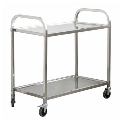 Epinox CAS-03 2 Katlı Paslanmaz Çelik Servis Arabası, 940x500x930 mm