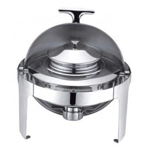 Epinox CCD-45 Roll Top Chafing Dish Çorbalık, 4.5 L, Jel Yakıt + Elektrikli